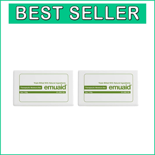 Pack of 2 Therapeutic Moisture Bars - Heal Your Skin with Emu Oil & Tea Tree