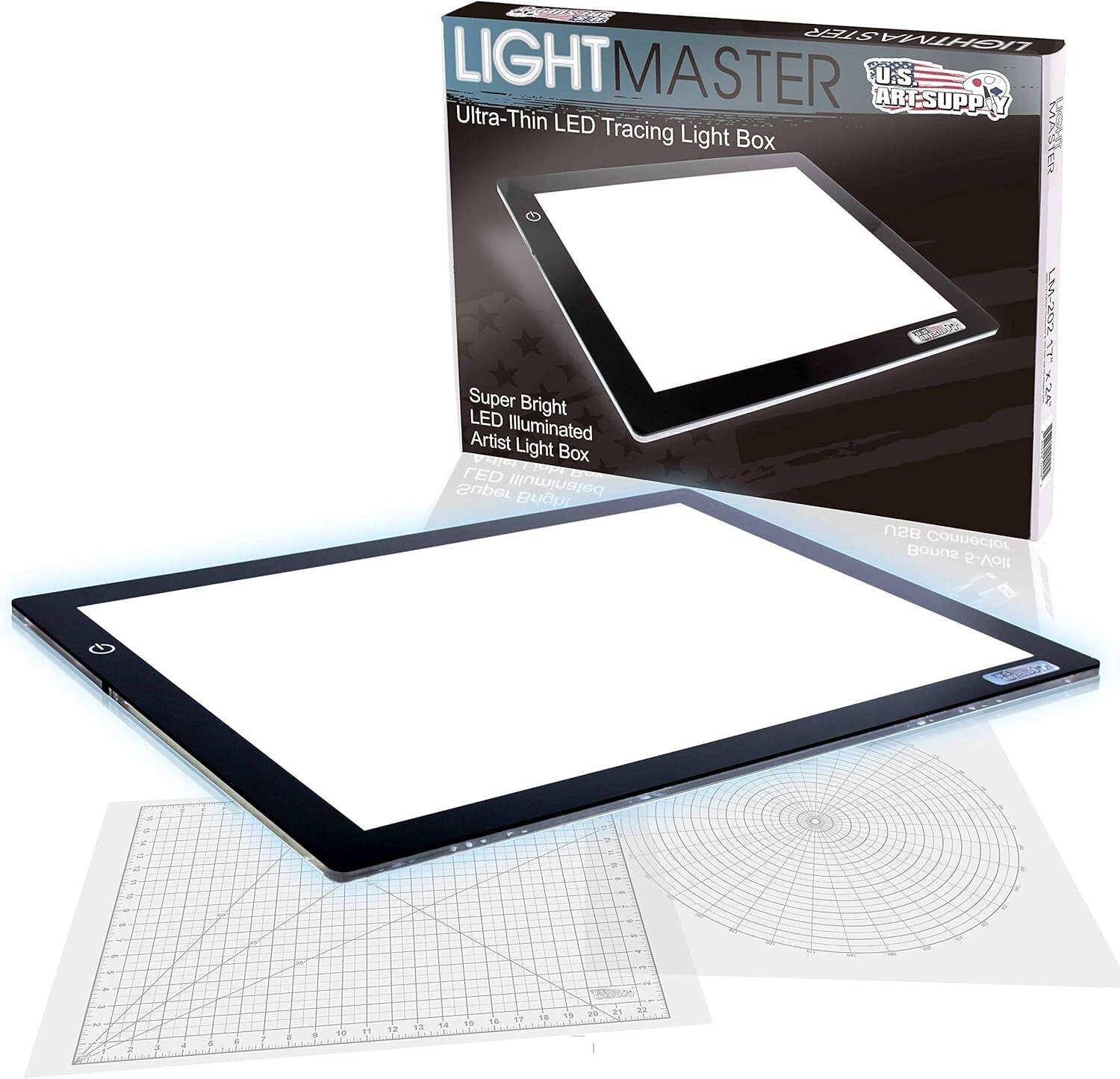Ultra-Thin 17x24" Portable Dimmable Lightboard - Ideal for Crafting & Drawing