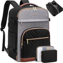 Load image into Gallery viewer, Portable Travel Backpack for Women: TSA Approved 40L Carry-On with Packing Cubes