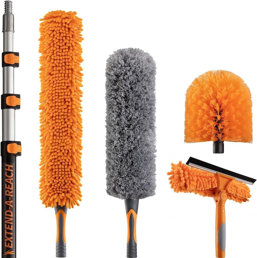Versatile Extendable Duster Kit - Perfect for High Ceiling Dusting & Windows