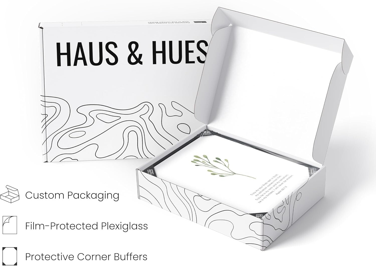 Inspirational Bible Verse Art Prints – 6-Piece Black Framed Decor for Home