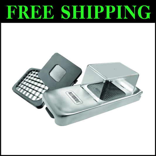 Effortless Vegetable Chopper with 3 Stainless Steel Blades for Precision Cutting