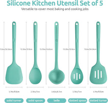 Load image into Gallery viewer, Extra Long 13.6" BPA-Free Silicone Cooking Tools Set - Dishwasher Safe 5-Piece