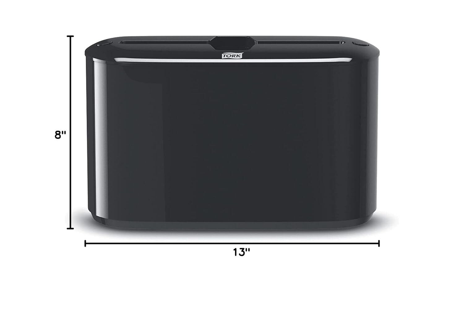 Elegant Bamboo Paper Towel Dispenser - Space-Saving Black Design for H2 Towels