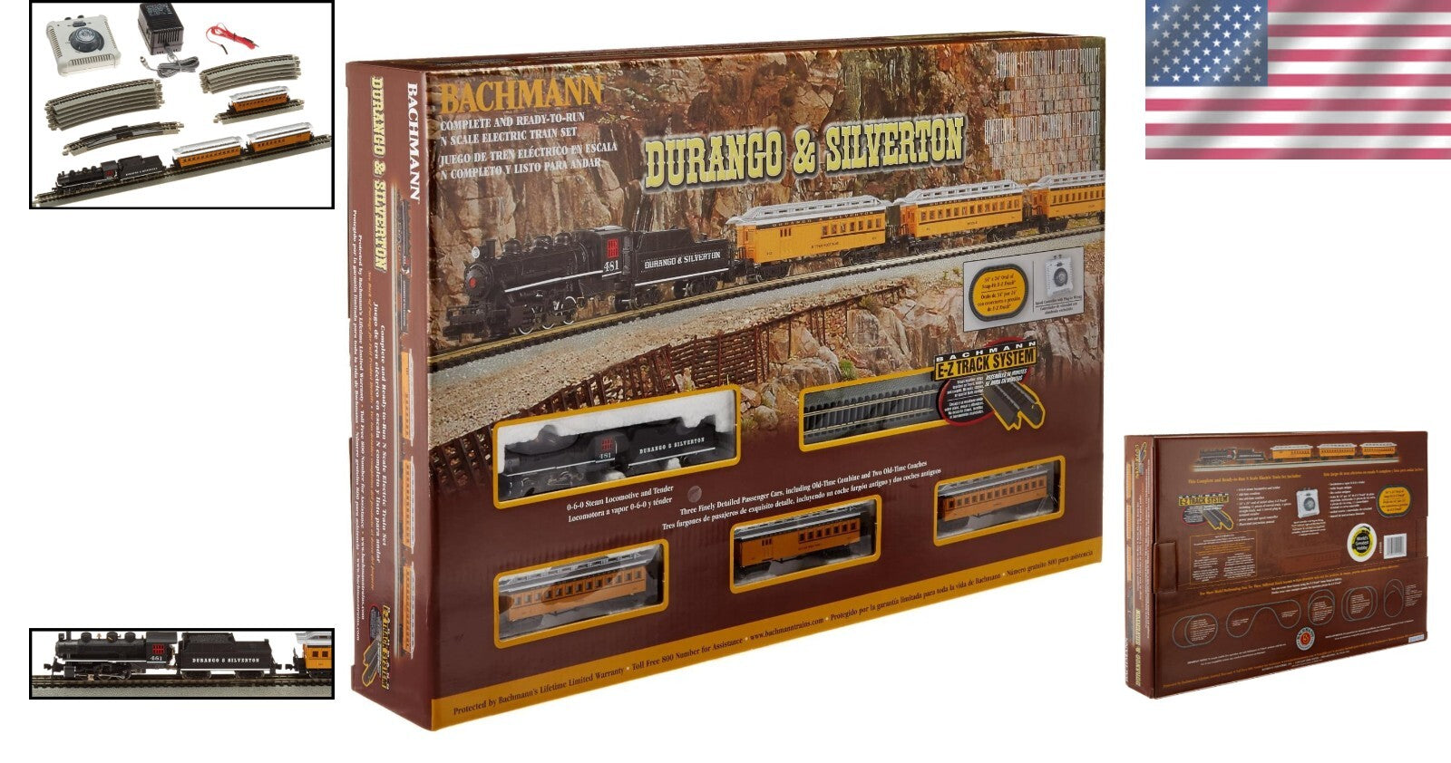 N Scale Durango & Silverton Electric Train Set - Ideal for Experienced Hobbyists