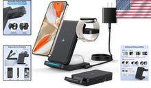 Load image into Gallery viewer, 3-in-1 Foldable Wireless Charger for Google Pixel Watch &amp; Phones - Fast Charging
