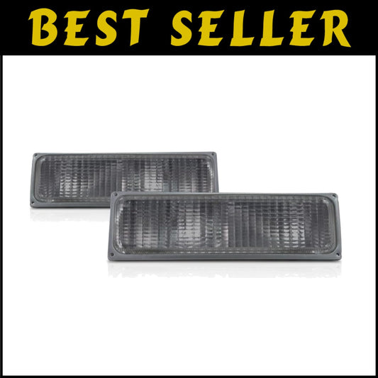 Polycarbonate Halogen Parking & Side Marker Lights for 1990-1993 Chevy (Pair)