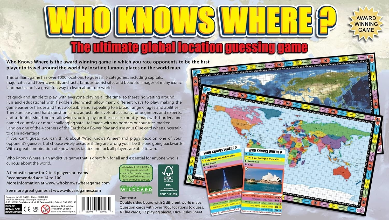Who Knows Where? - A Fun & Competitive Geography Learning Game for Families