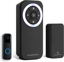 Load image into Gallery viewer, Blink-Compatible Wireless Doorbell Chime - Multiple Receivers Supported, Black