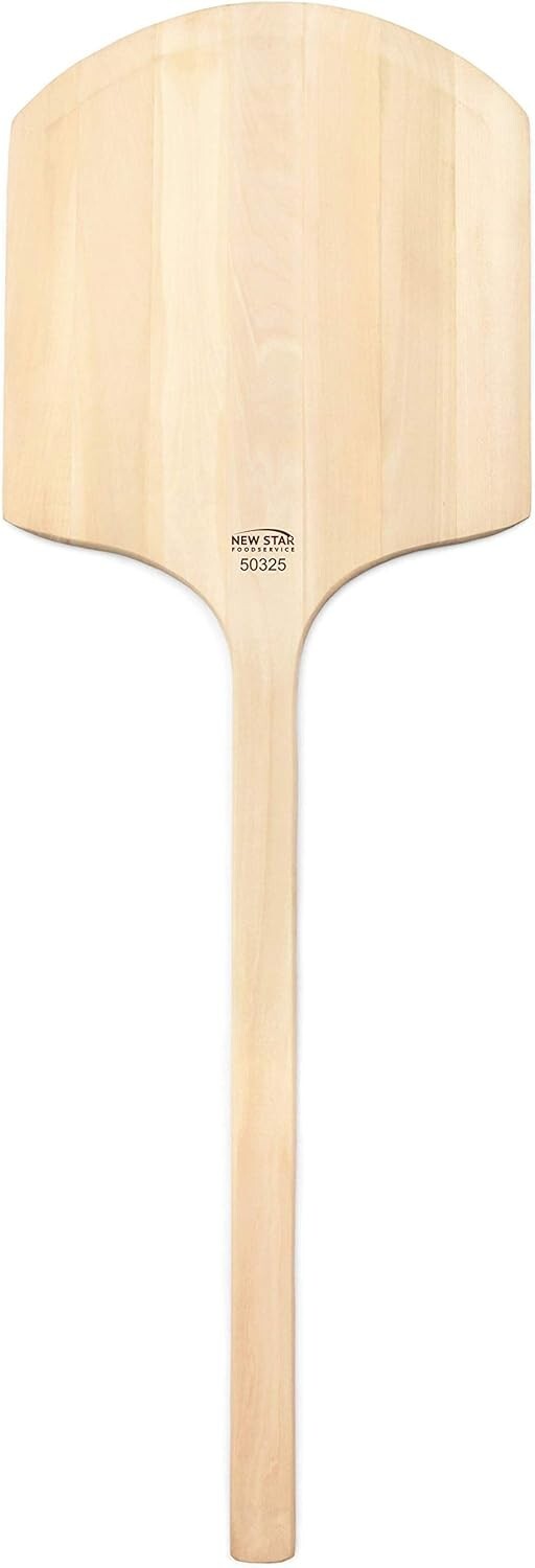 Durable Basswood Pizza Peel with Tapered Blade - 16" x 14" Perfect for Baking