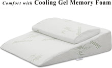 Load image into Gallery viewer, Extra-Large Cooling Wedge Pillow with Bamboo Cover, Ideal for Rest and Recovery