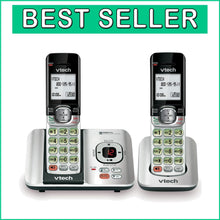 Load image into Gallery viewer, Caller ID &amp; Call Waiting Cordless Phone System with 2 Handsets - Silver/Black