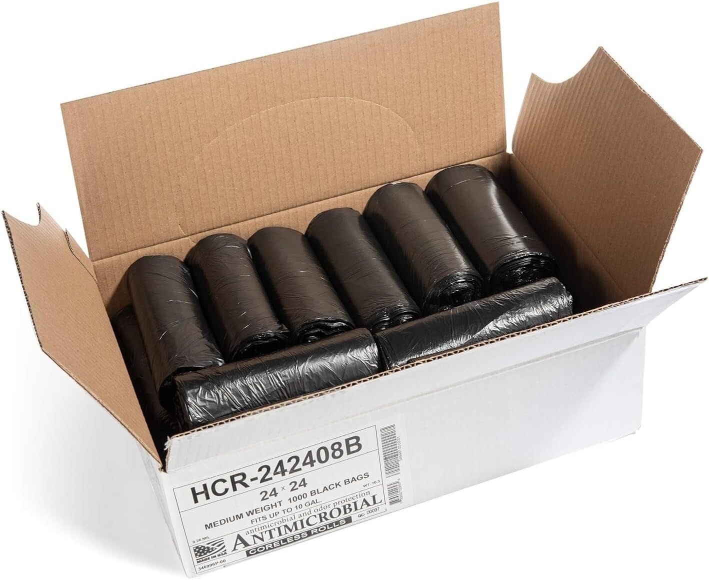 Cost-Effective 10 Gallon High Density Trash Bags - 1000 Count for Recycling