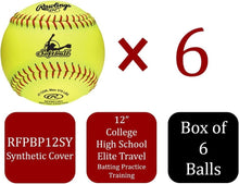 Load image into Gallery viewer, Raised Seam Batting Practice Softballs - 11" &amp; 12" Sizes, Durable &amp; Lightweight