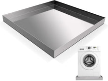 Load image into Gallery viewer, Heavy Duty 304 Stainless Steel Washing Machine Drain Pan - Anti-Slip Design