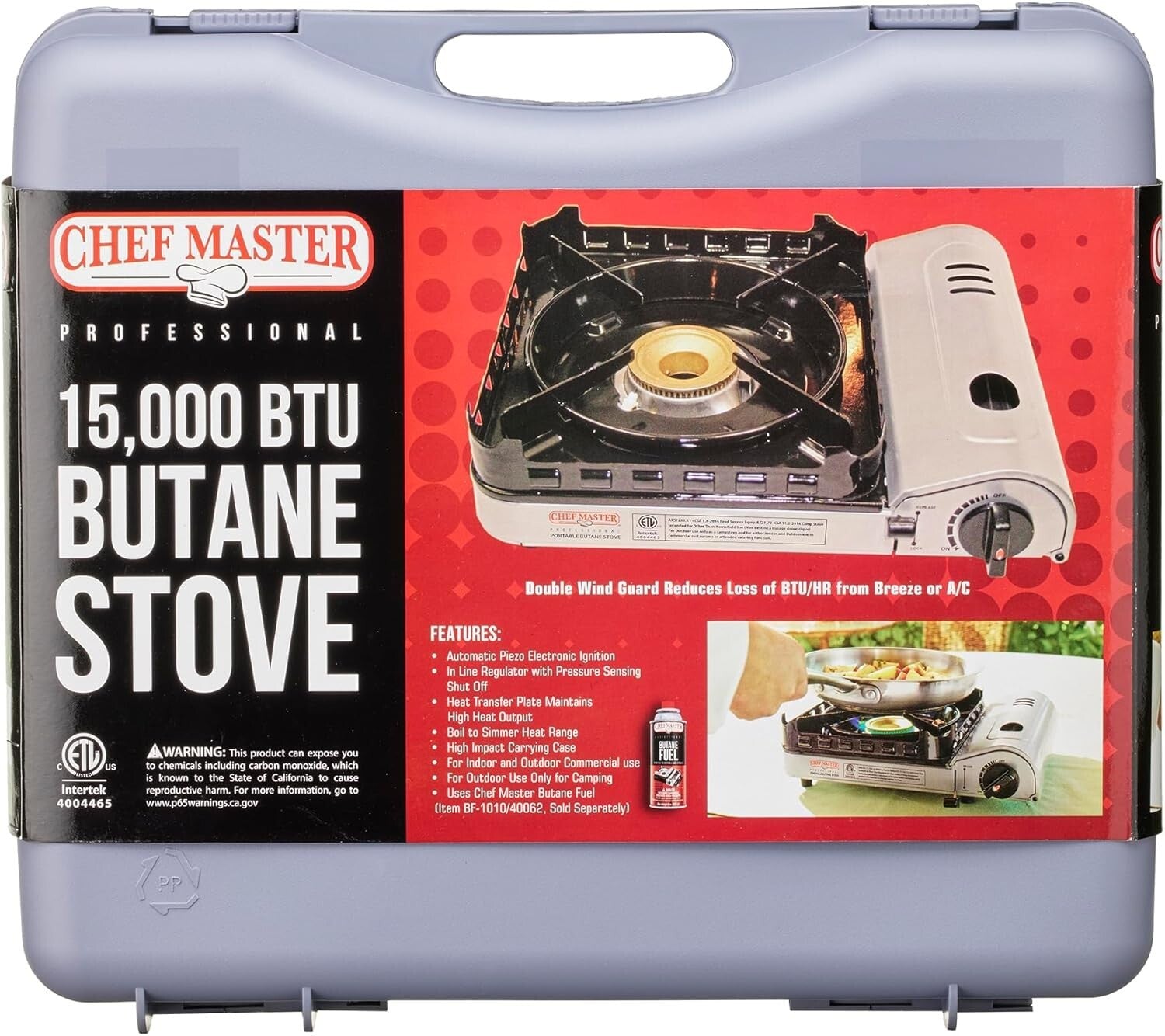 Effortless Ignite 15,000 BTU Butane Stove - Perfect for Camping and Tailgating