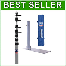Load image into Gallery viewer, Collapsible Tailgate Flagpole Kit with Durable Tire Mount &amp; Protective Bumper