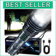 Load image into Gallery viewer, High Lumens Waterproof Flashlight with USB Charging - 20H Runtime for Adventures