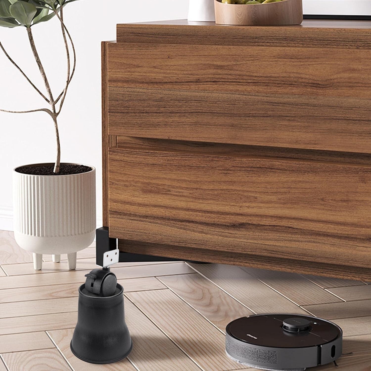 Versatile 6-Inch Bed Risers with Anti-Slip Design - 8 Pack Round Lifters