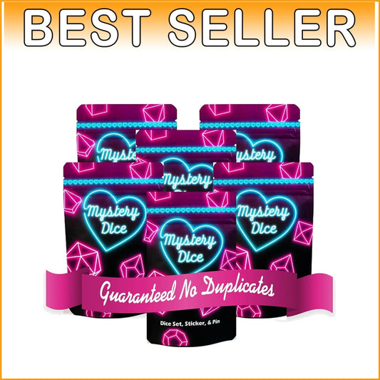 Enchanting Mystery Sweetheart Dice Set - 7 Polyhedral Designs for Game Nights