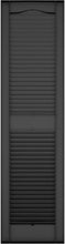 Load image into Gallery viewer, Classic Style 48 in. H Vinyl Shutters with Easy Install Spikes – Black Color