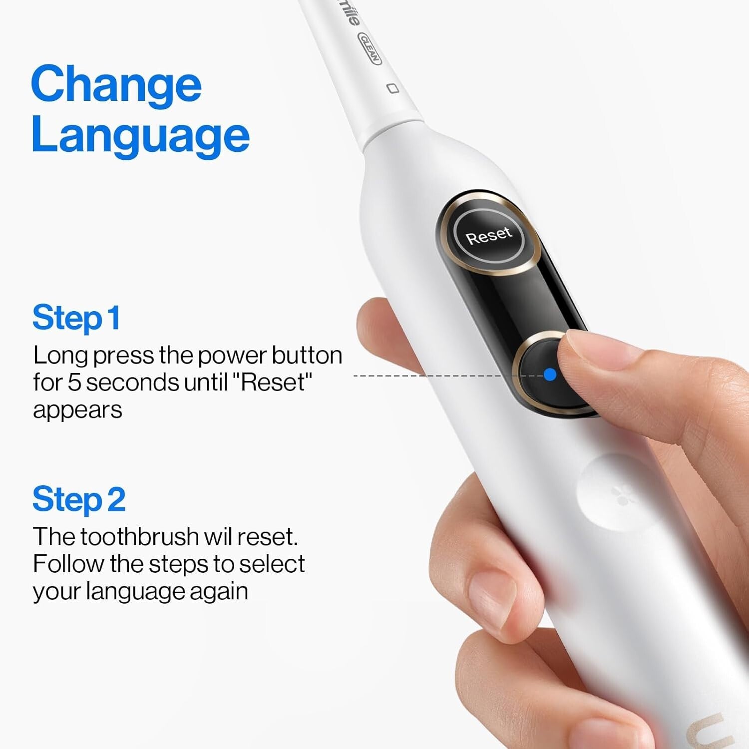 Y10 PRO Rechargeable Electric Toothbrush - Smart Display & 180-Day Battery Life