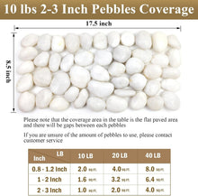 Load image into Gallery viewer, Elegant 20lbs White Pebbles - Ideal for Landscaping, Planters &amp; Creative Decor