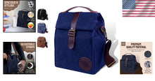 Load image into Gallery viewer, Stylish Waterproof Lunch Box with Shoulder Strap - Perfect for Work &amp; Picnics