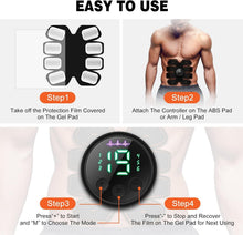 Load image into Gallery viewer, Ergonomic Abdominal Stimulator - Rechargeable &amp; Lightweight Home Fitness Tool
