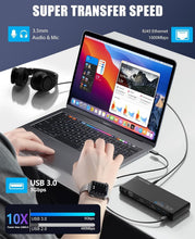 Load image into Gallery viewer, Advanced USB-C Dual 4K Docking Station: Perfect for Mac &amp; Windows Laptops