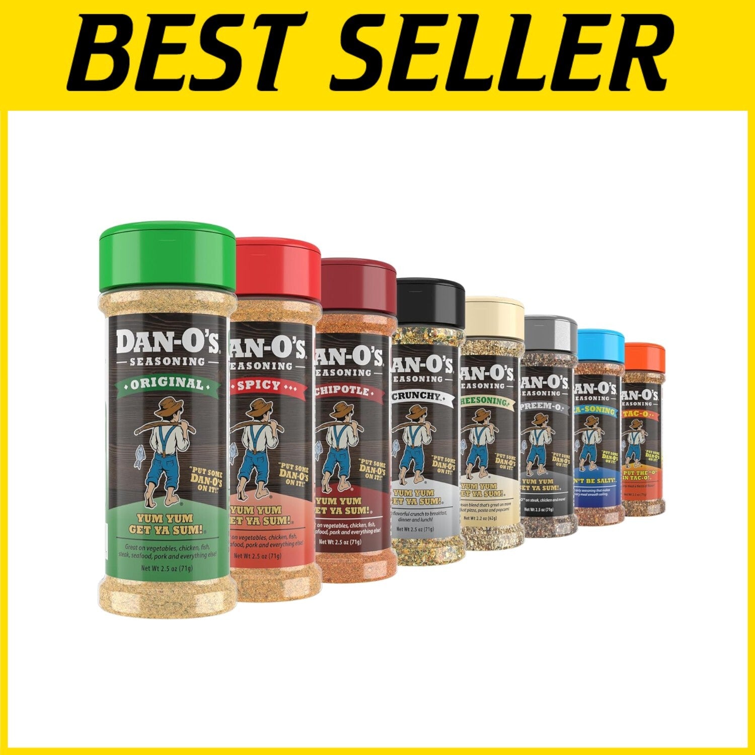 Dan-O's All-Natural Seasoning Bundle - 8 Unique Flavors for Healthy Cooking