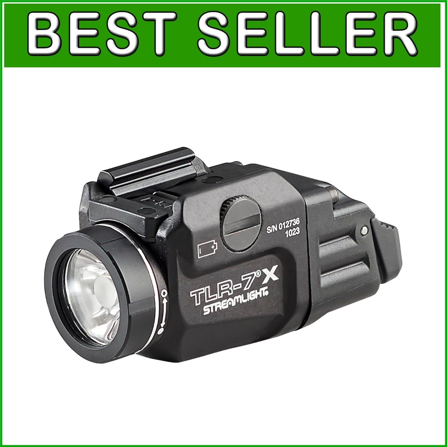 500-Lumen TLR-7 X LED Weapon Light - Waterproof, Anodized Aluminum with Key Kit