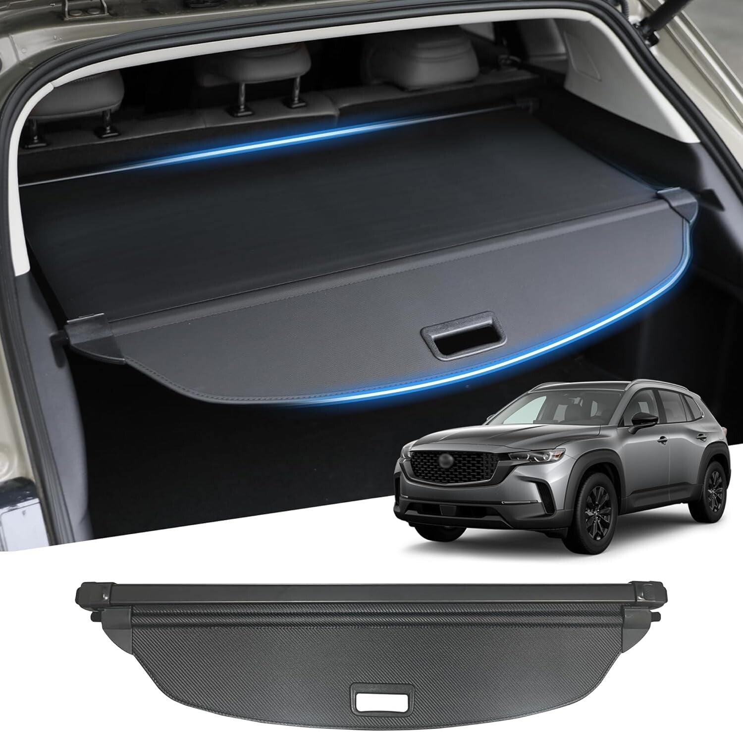 Easy Installation Cargo Shade for Mazda CX-50 (2023-2025) – Stylish Black Finish
