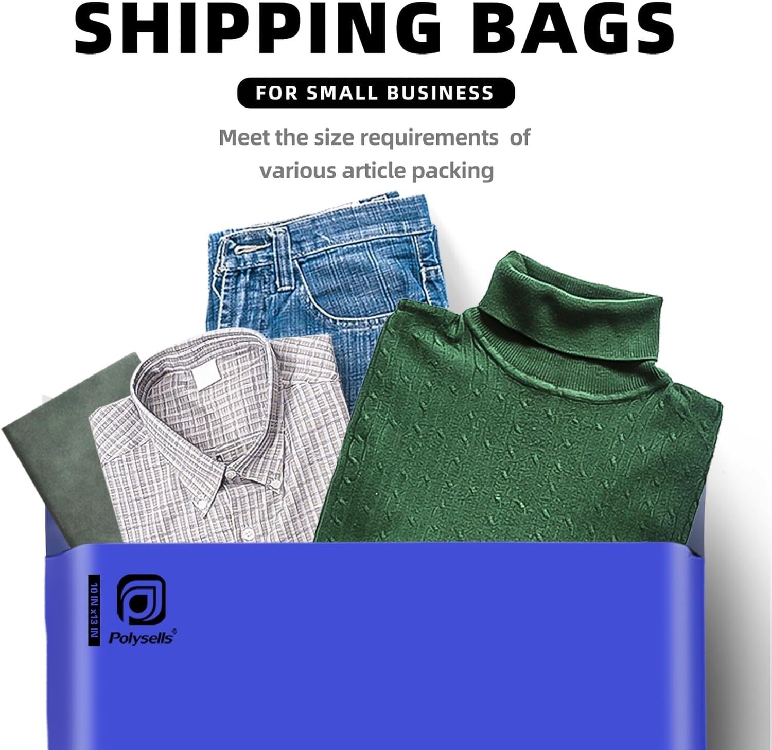 1000 Pcs 10x13 Inch Purple Poly Mailers - Waterproof & Tear-resistant Shippin...