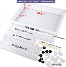 Load image into Gallery viewer, Multi-Size 31.5x19.5x3in Adjustable Epoxy Mold – Ideal for Creative Projects
