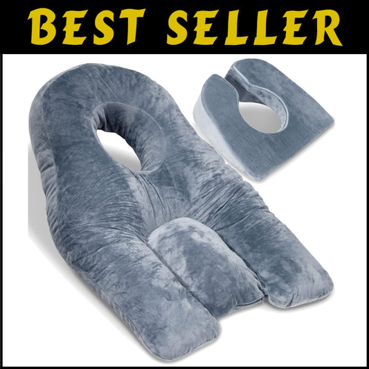 Ultimate Face Down Pillow for BBL & Eye Surgery Recovery - Shredded Memory Foam