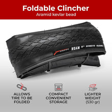 Load image into Gallery viewer, High-Quality 700x38c Foldable Bike Tires with Antipuncture Protection - 2 Pack