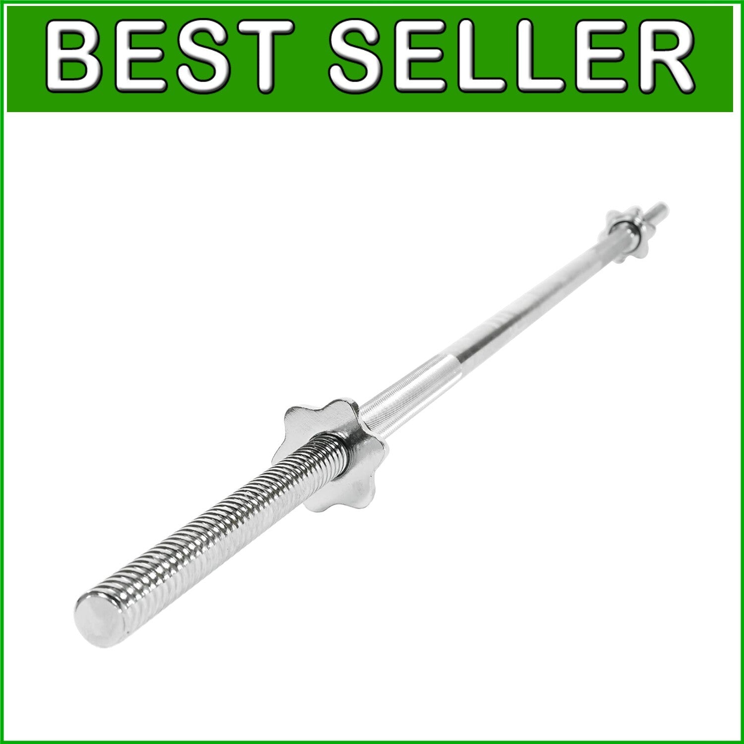 Alloy Steel 60-Inch Barbell with Threaded Grip for Weightlifting Excellence