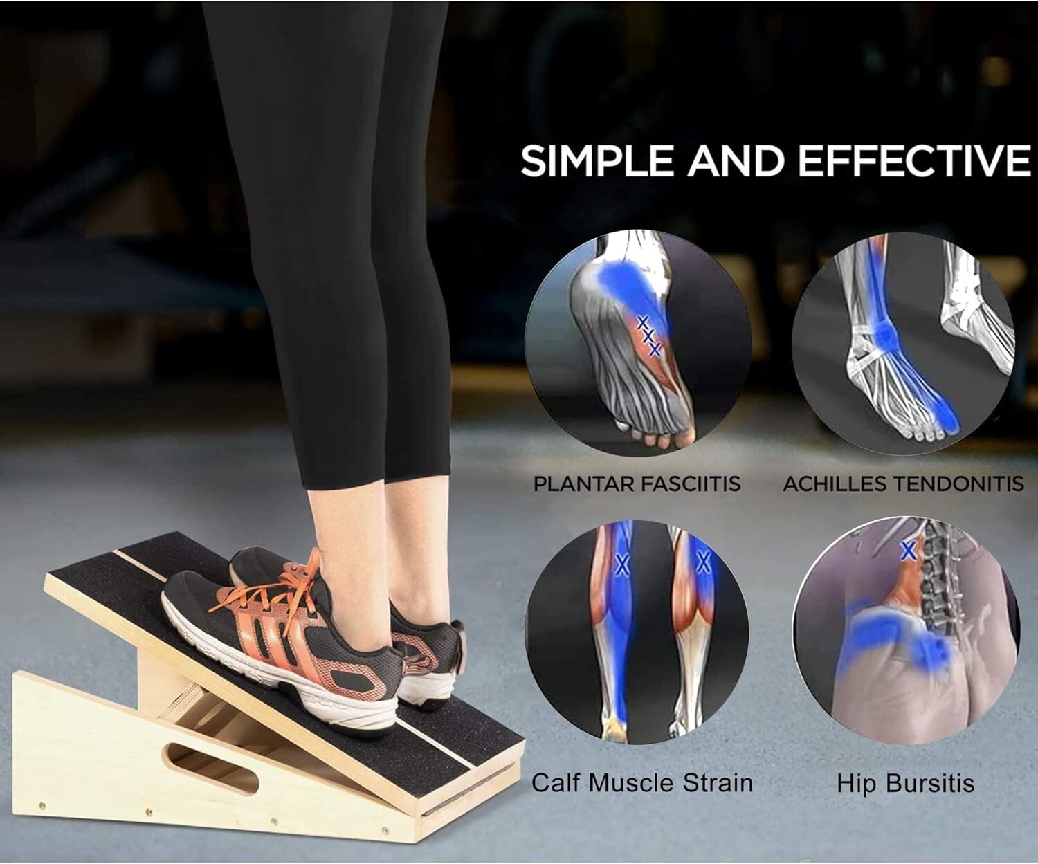 Ergonomic Slant Board for Calf Stretching - Effective Injury Prevention Tool