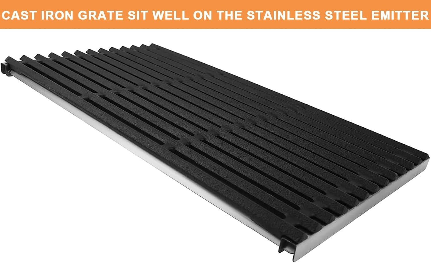 Premium Replacement Emitters and Cast Iron Grates for Charbroil 4-Burner Grills