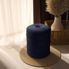 Load image into Gallery viewer, Durable 4mm Navy Macrame Craft Cord - 547yds for Wall Hangings and More