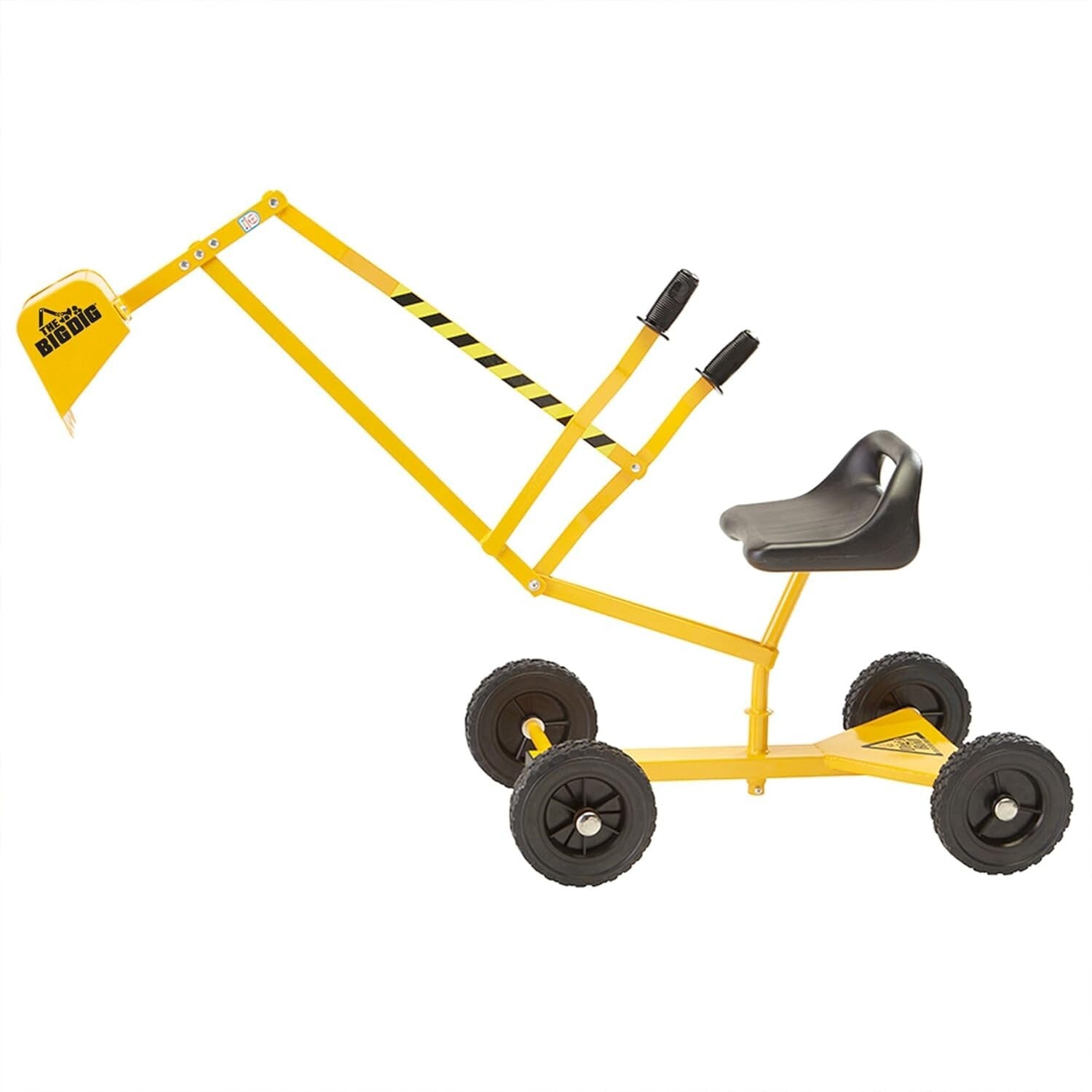 Durable Kids Excavator Sand Digger with Rubber Wheels - Perfect for Outdoor Play