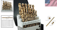 Load image into Gallery viewer, Ultimate 29 Piece Cobalt Drill Bits Set - Versatile for Wood, Plastic &amp; Metal