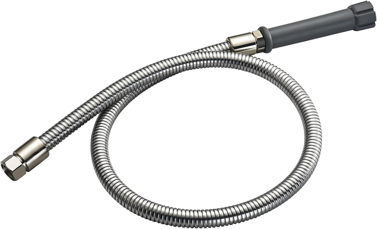 Commercial Grade 44” Stainless Steel Pre-Rinse Hose with Chrome & Brass Fittings