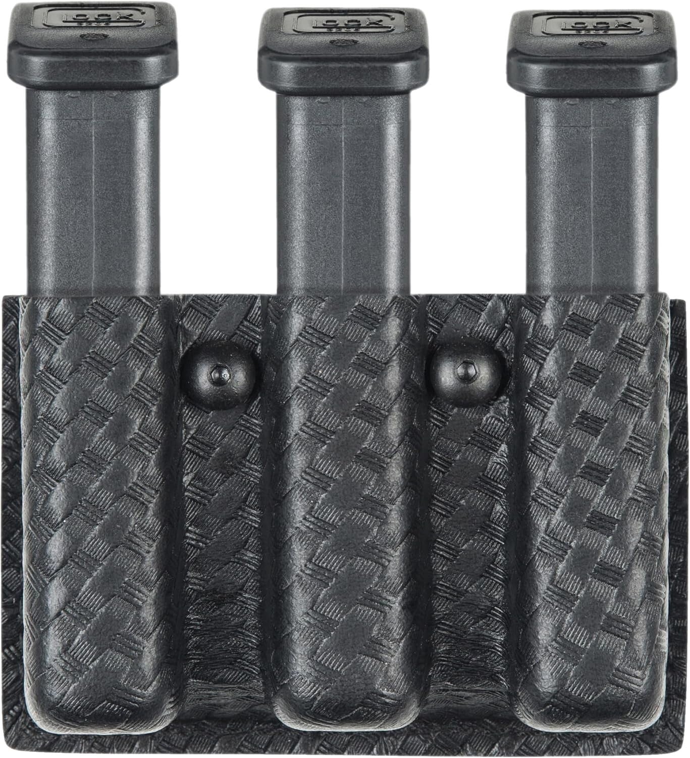 MOLLE-Compatible Open-Top Triple Magazine Pouch - SafariLaminate Black Finish