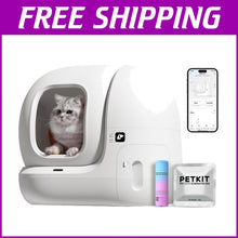 Load image into Gallery viewer, PuraMax Self-Cleaning Litter Box with N50 Odor Control &amp; Smart Features