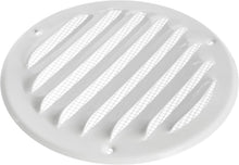 Load image into Gallery viewer, 4" Metal Air Vent Grilles - Durable White Covers - Pack of 5 for Easy Mounting