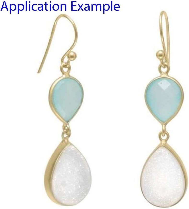 50 Pcs 18k Gold Plated Sterling Silver Ear Wire Hooks for Elegant Jewelry Making