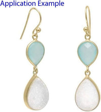 Load image into Gallery viewer, 50 Pcs 18k Gold Plated Sterling Silver Ear Wire Hooks for Elegant Jewelry Making