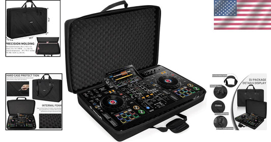 Durable Lightweight DJ Equipment Case Fits Pioneer DDJ RX2/RX3 – Compact Design